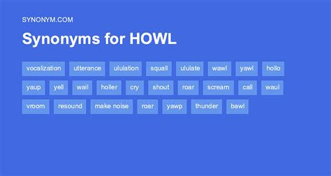 howl antonyms